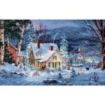 (image for) Gold Collection Winter's Hush Counted Cross Stitch Kit